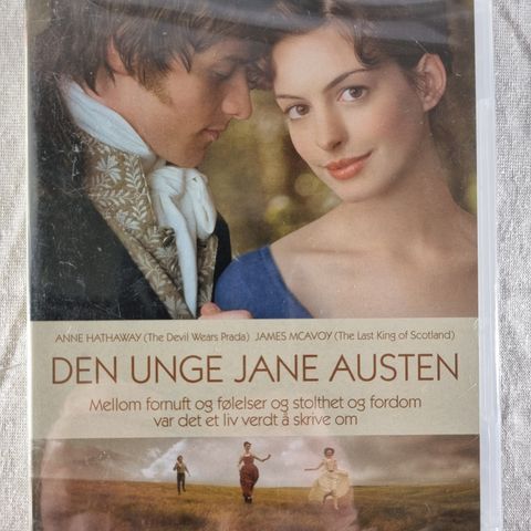 Den Unge Jane Austen DVD ny forseglet norsk tekst