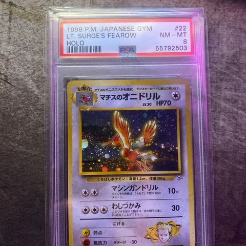 Lt. Surge's Fearow #22 Holo Japanese