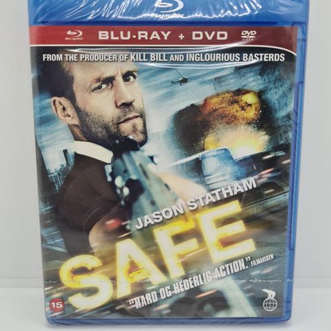 Safe, Jason Statham. Blu-ray og Dvd. *ny*