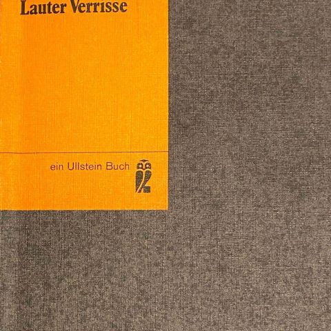 Marcel Reich-Ranicki: "Lauter Verrisse". Tysk. Paperback