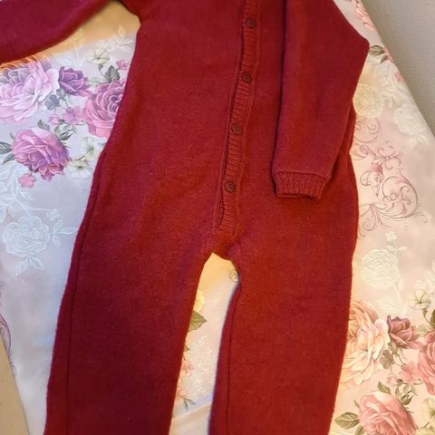 Merino Ull Joha Colourfull Bordeaux jumpsuit selges