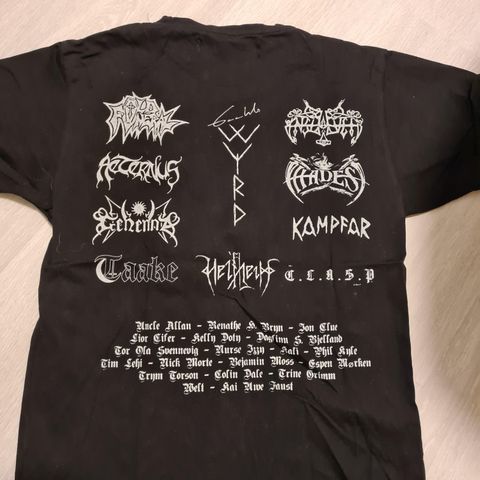 Blekkmetal Festival t-skjorte fra 2015 Forseglet