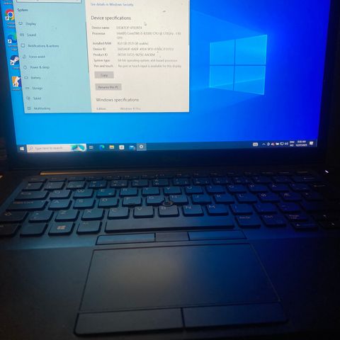 dell latitude 7490 med touch screen/byttes i macbook