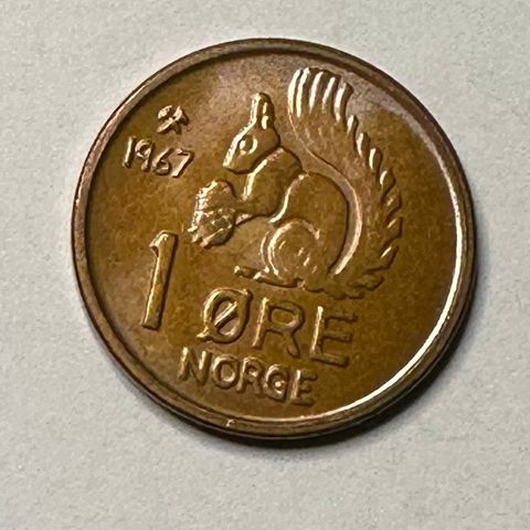 PEN 1 øre Norge 1967  (2740 AI)