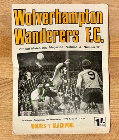 Fotballprogram Wolverhampton FC / Wolves 1970