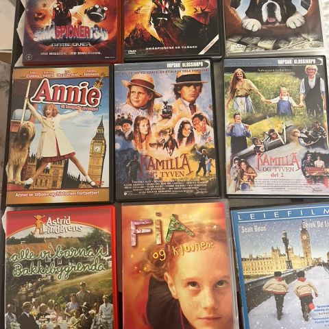 Diverse DVD Filmer for Barn