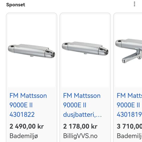 FM mattsson/ blande batteri