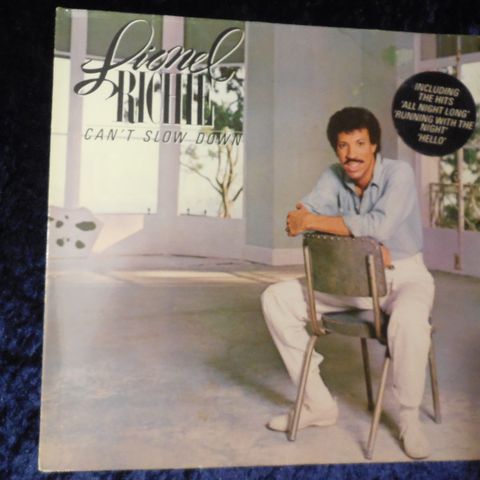 LIONEL RICHIE - CAN'T SLOW DOWN - HANS STORE LP MED HELLO - JOHNNYROCK