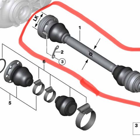 Ønsker å kjøpe høyre bakre drivaksel Bmw e61 xd