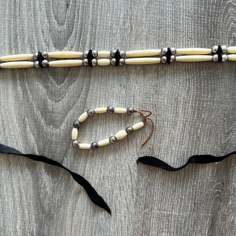 Native American choker og armbånd