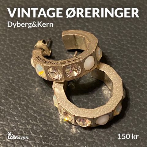Dyberg&Kern ørepynt - ekte vintage!