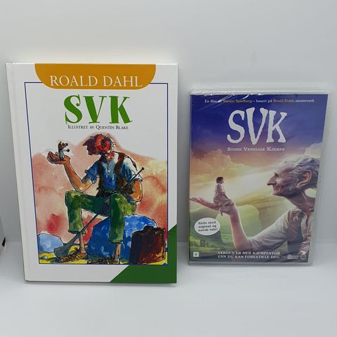 Svk bok og ny dvd. Roald Dahl. Store vennlige kjempe