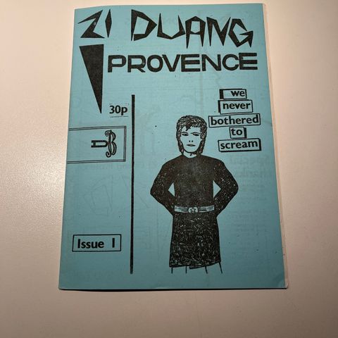 David Bowie fanzine – Zi Duang Provence nr 1
