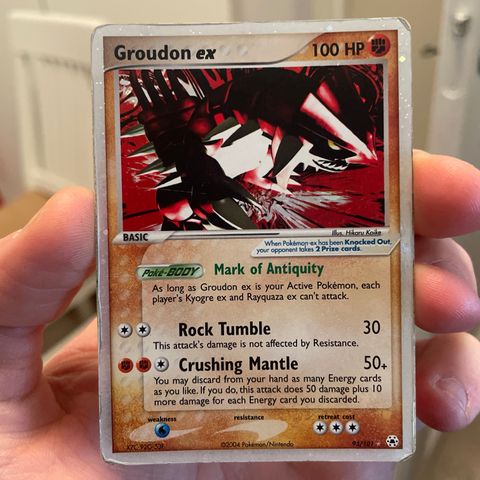 Pokemon Kort - Groudon ex 93/101 Ultra Rare