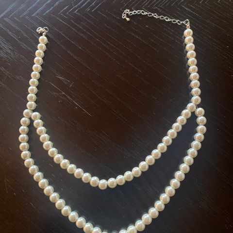 «Perle»smykke med to rader