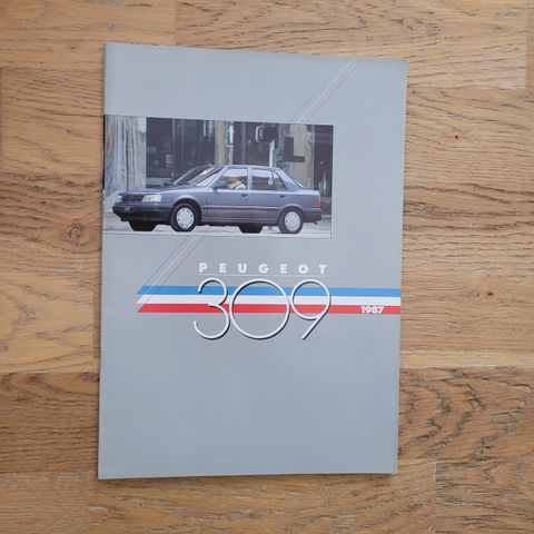 Brosjyre Peugeot 309 1987