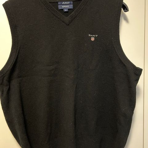 Gant klassisk vest 100 % lammeull (XL)