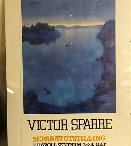 Victor Sparre! Victor Sparreplakat! Plakat. Separatutstilling.