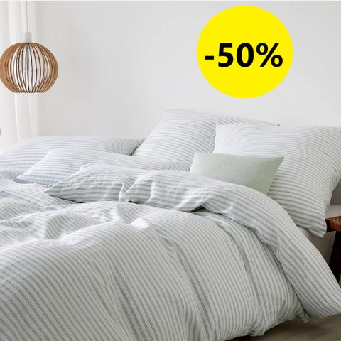 Kvalitets-sengetøy - 50%.
