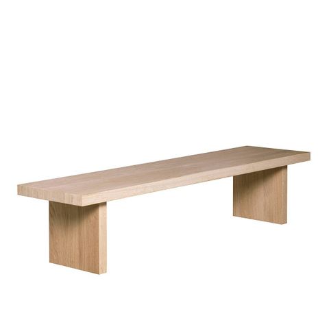 Geilo sofabord (180x45)- Sort finert eik - Gråoljet finert eik - Røkt finert eik