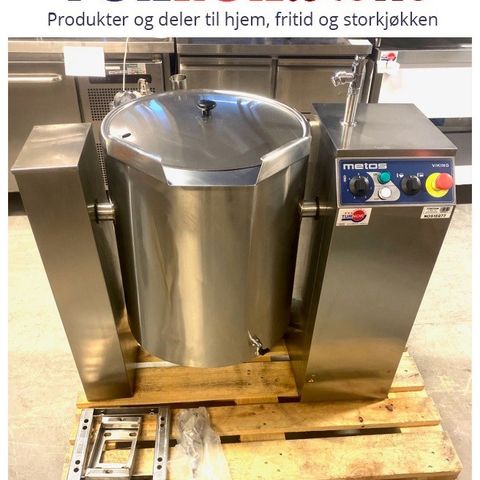 Lite brukt Metos kokegryte-kokekjele Viking 40liter 230V Varenr:400090