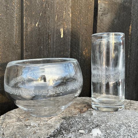 Liten 16 cm «Geilo» bolle fra Magnor og vase