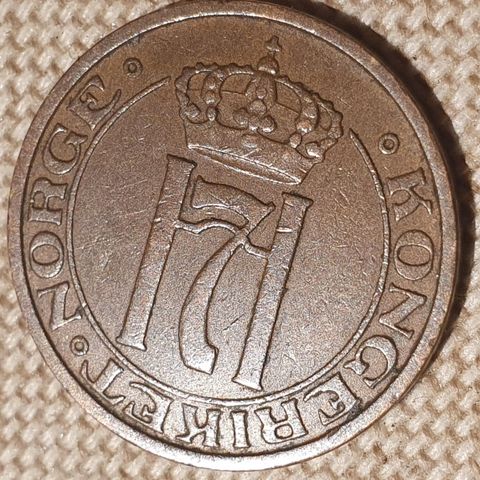 Meget pen 2 øre mynt 1933