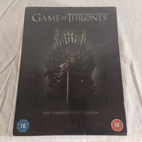 Game of Thrones sesong 1 DVD ny forseglet norsk tekst