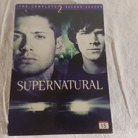 Supernatural sesong 2 DVD ny forseglet norsk tekst