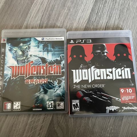 playstation ps3 wolfenstein samling set