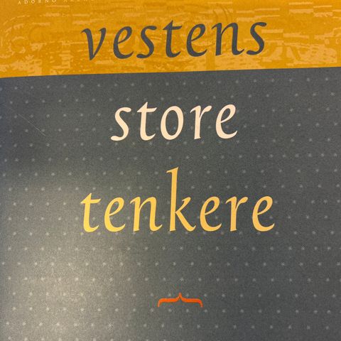 Vestens store tenkere - Trond Berg Eriksen