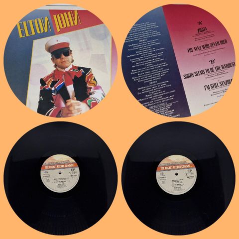 VINTAGE/RETRO LP-VINYL "ELTON JOHN/NIKITA 1985"