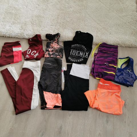 Treningsklær Nike, puma, bershka, casall