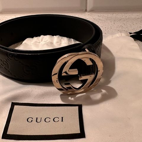 Gucci skinnbelte