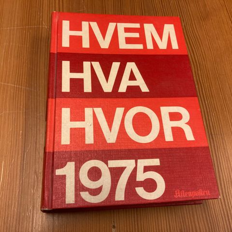 HVEM HVA HVOR 1975