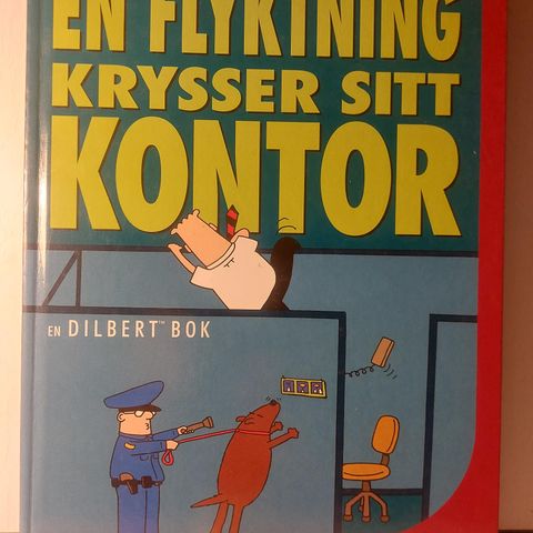 Dilbert.  En flyktning krysser sitt kontor