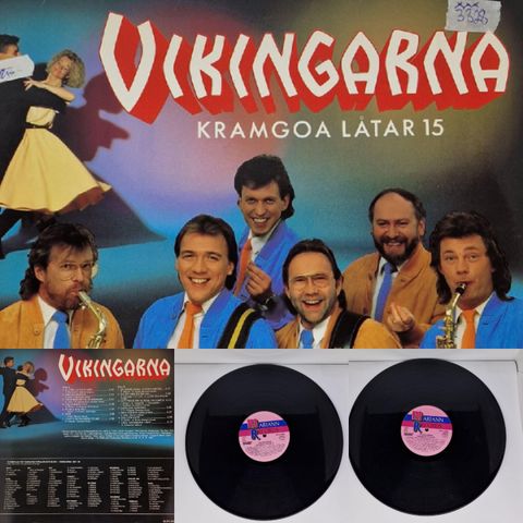 VINTAGE/RETRO LP-VINYL "VIKINGARNA KRAMGOA LÅTAR 15 - 1987"