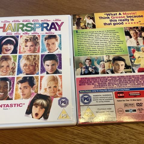 Familiefilm HAIRSPRAY Fantastic John Travolta Michelle Pheiffer DVD 112 min