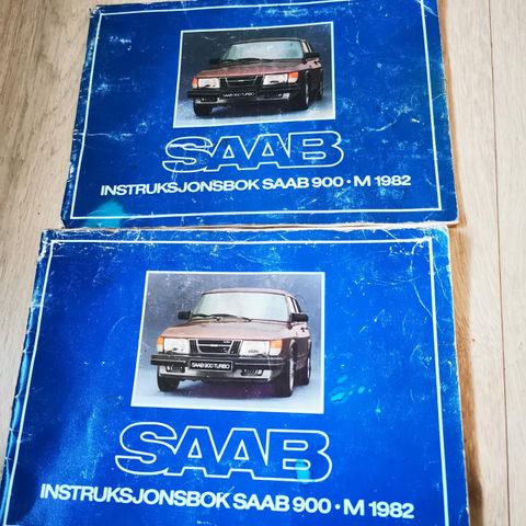 1982 Saab og900 instruksjonsbøker