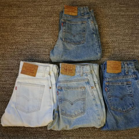 Vintage Levis jeans modell 550 fra 90-tallet str 5/tilsv W27-28/ L30