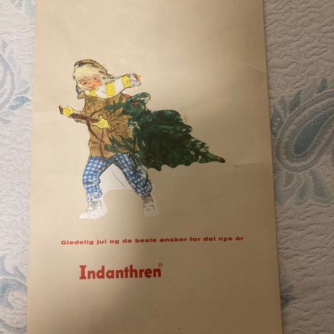 INDANTHREN-kalender med farger og stil fra 1963