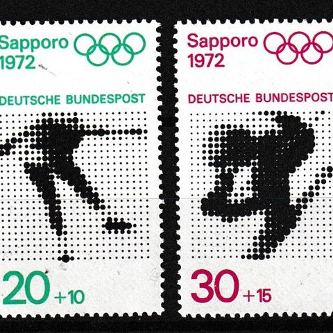 VESTTYSKLAND  1971 - OLYMPISKE LEKER SAPPORO 1972 - POSTFRISK SERIE (97)