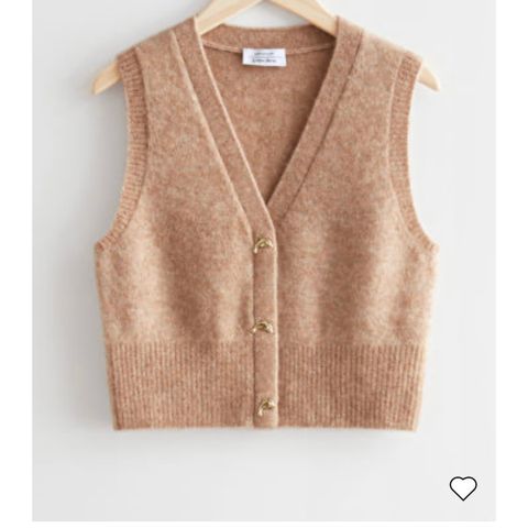 Dolphin Button Knit Vest