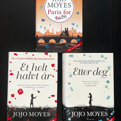 Jojo Moyes bestselger - « Et helt halvt år, Etter deg, paris for en»