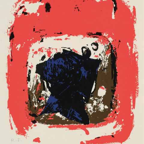 Ramon Isern "Komposisjon", 1980, Serigrafi, H.C