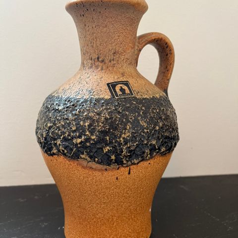 Vase west germany brun