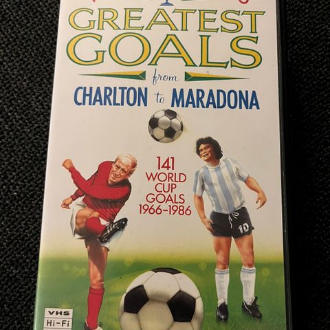 VHS: «The World’s Greatest Goals - from Charlton to Maradona»