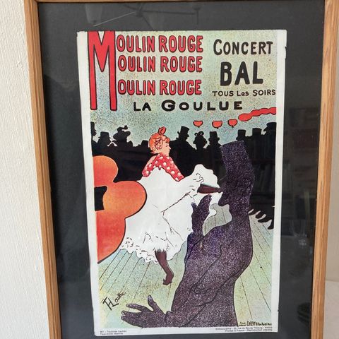 Toulose Lautrec trykk Moulin Rouge