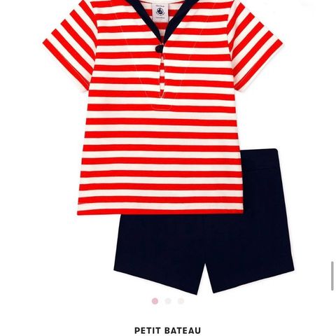 Petit Bateau baby / barn Sailor sett med shorts, str. 86/92