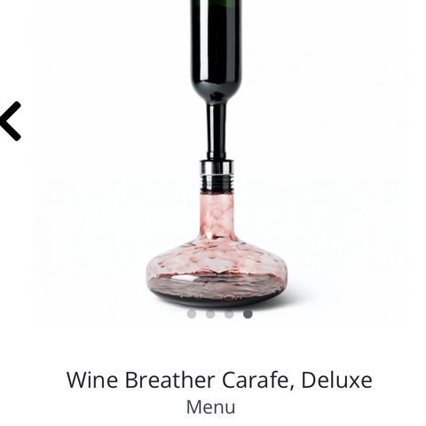 Menu Wine Breather Carafel